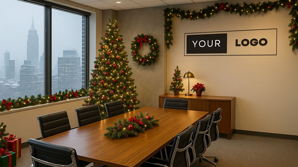 New York Christmas Background