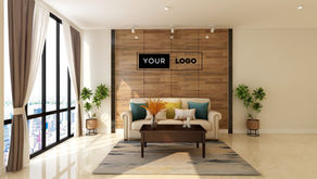 Dubai professional virtual office background for Zoom, Teams and Google Meet — modern cityscape with skyline