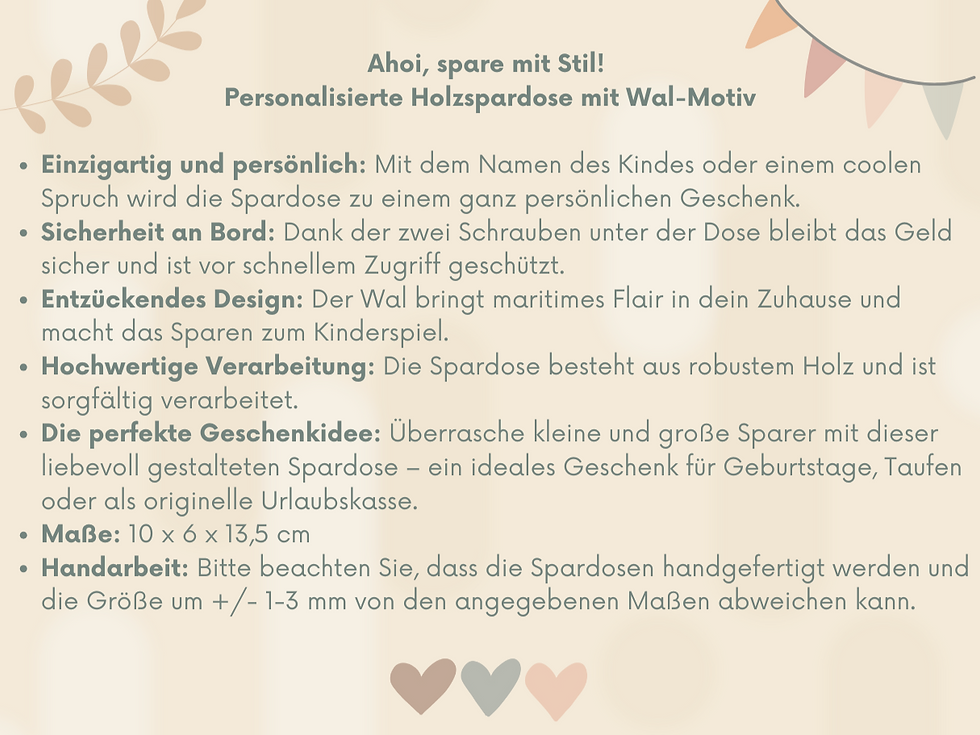 Miniaturbild: Wal-Spardose