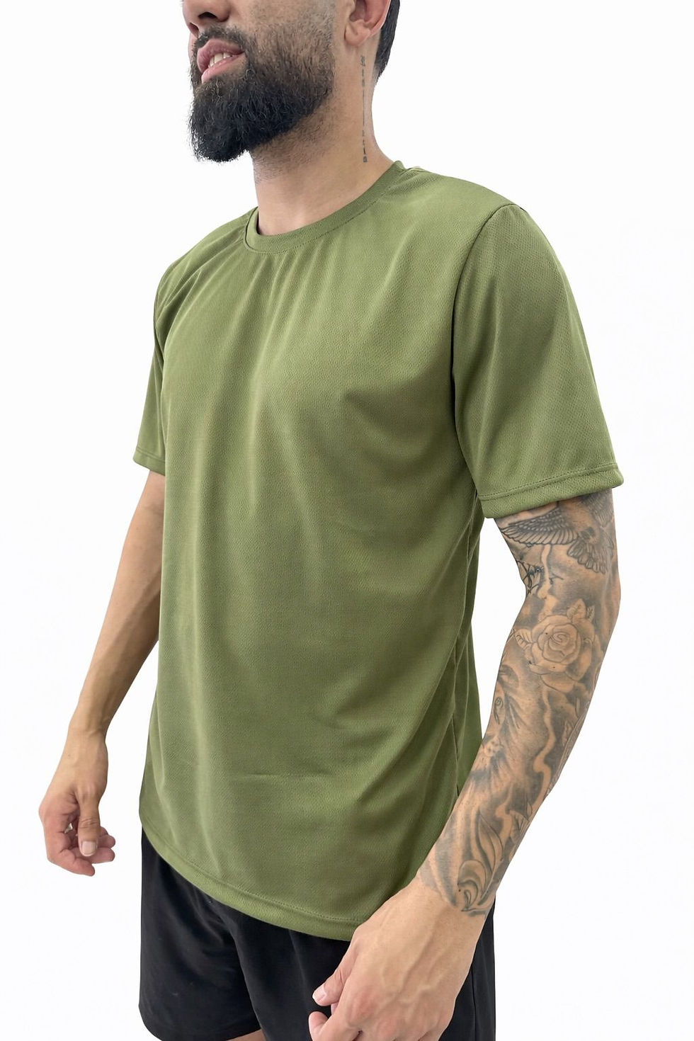 Miniatura: Camiseta Masculina Helanca Dry Fit Academia Treino Corrida Uv Respirável Futebol