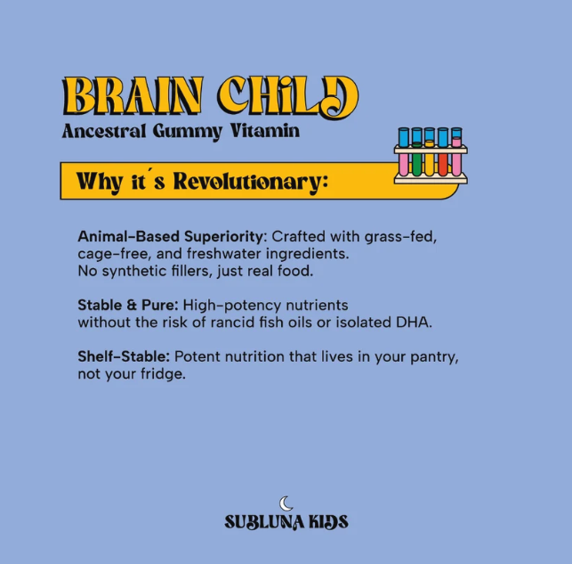 Thumbnail: SubLuna Brain Child Ancestral Vitamin Gummies – Brain Support – 60 Gummies