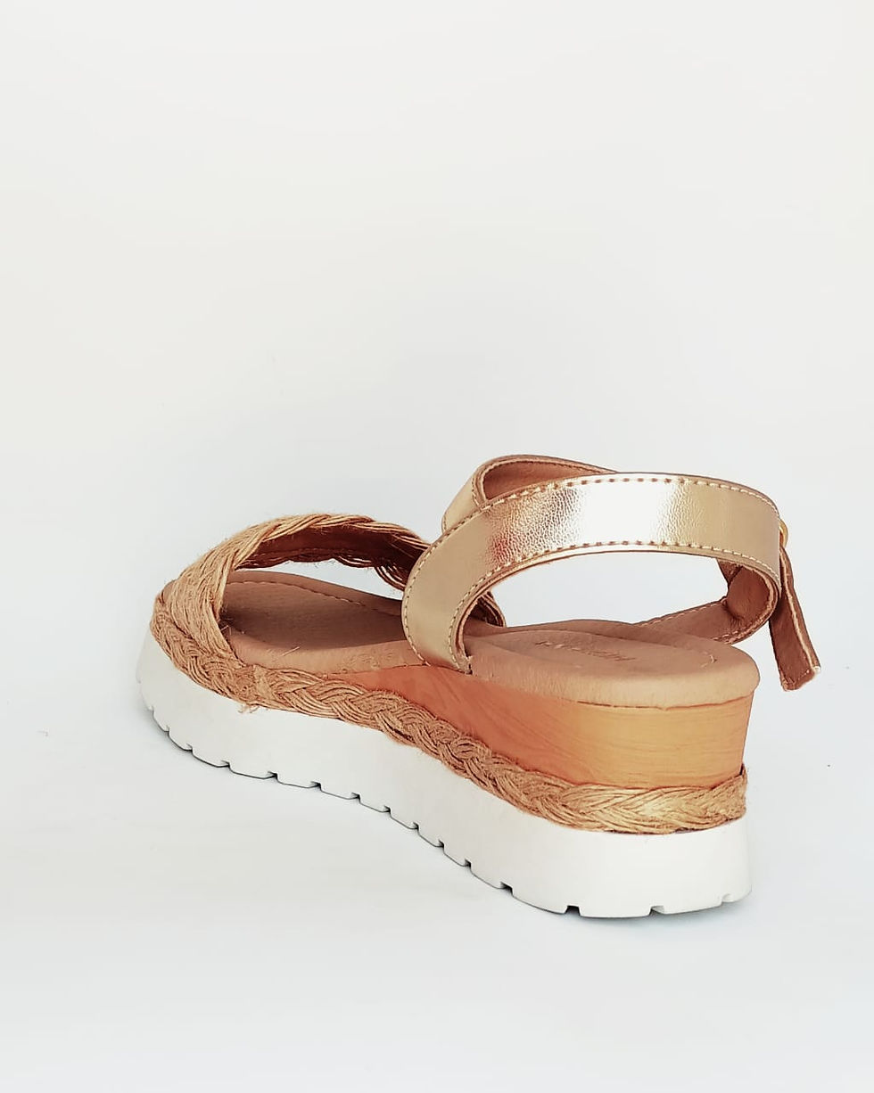 Miniatura: SANDALIA HISPANA TULUM ORO INGLES