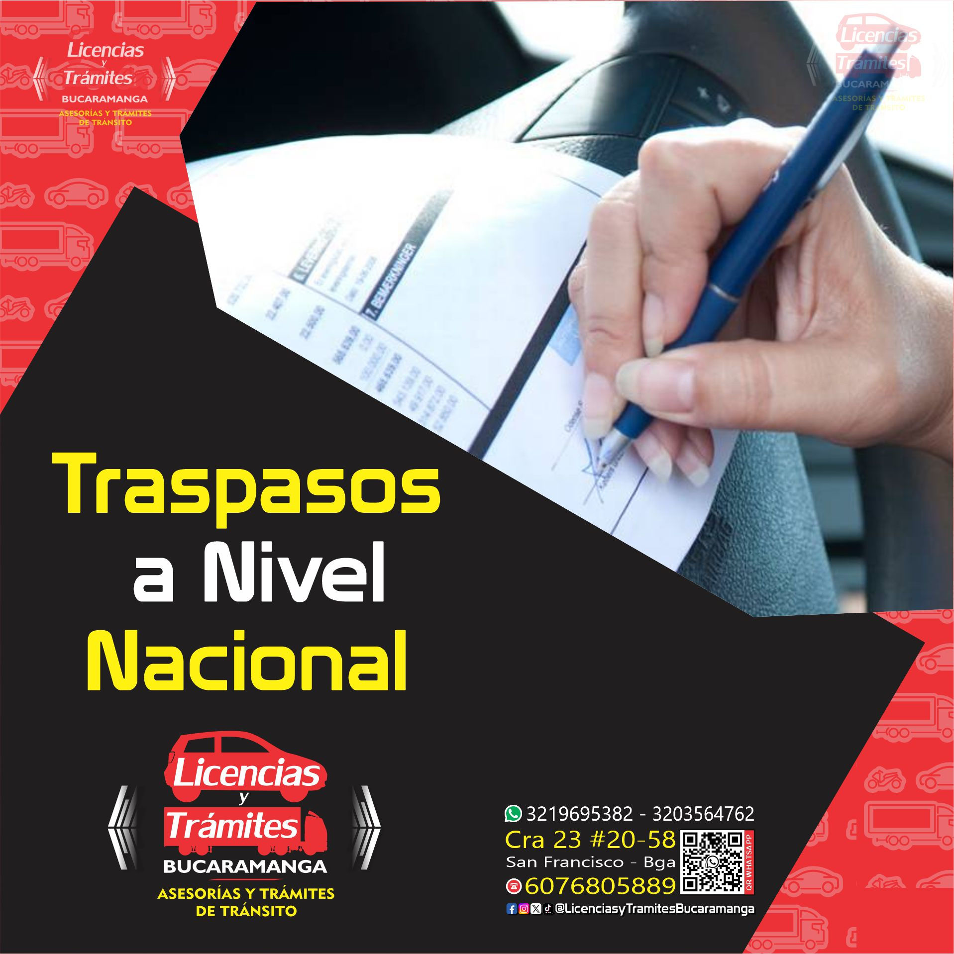 Traspasos de Propietario de Vehículos en todo el País.