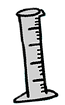 Scientific measuring cylinder