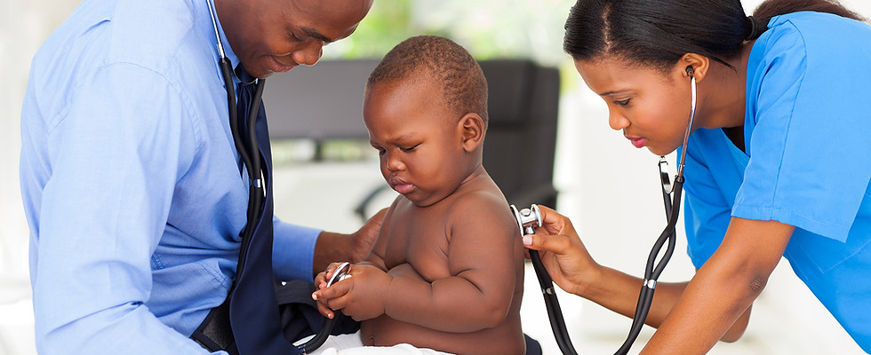 Medical checkup of child