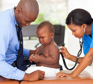 Medical checkup of child