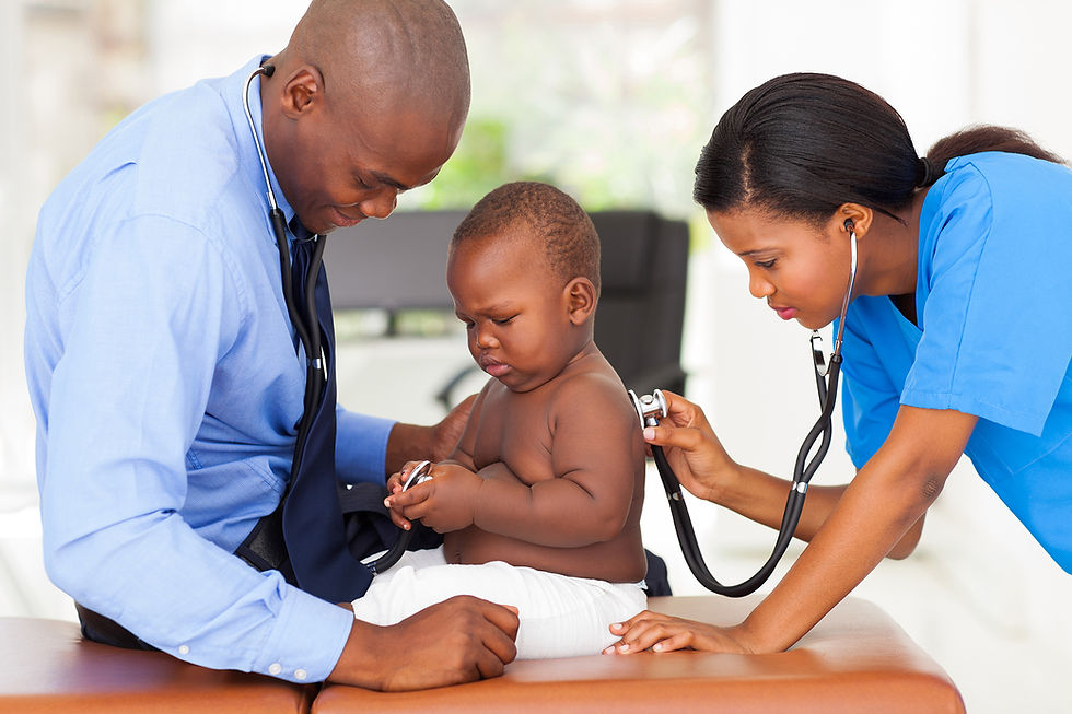 Medical checkup of child