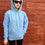 Thumbnail: Classic J-Style Pale Blue Hoodie