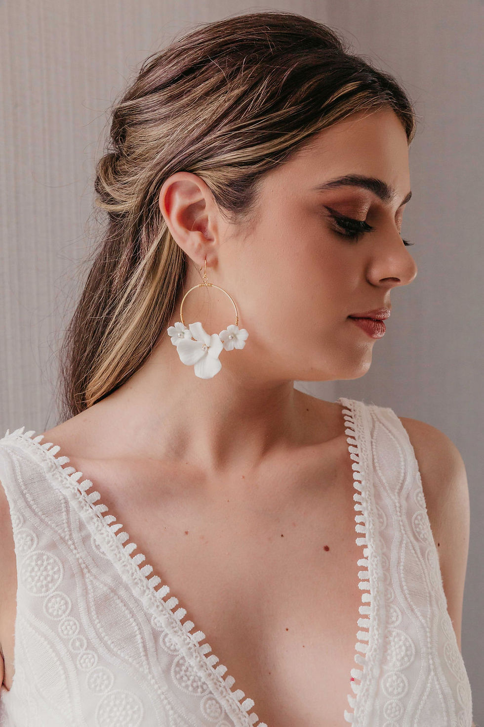 Thumbnail: Timeless floral earrings with customizable centres, perfect for a romantic night out, a goddess ceremony, or a self-love gift