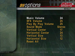 NFL QB Club 2000 prototype Dreamcast Audio and Video Menu.jpg