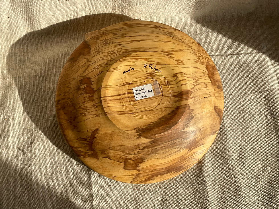 Thumbnail: #108 Spalted Maple Wood Bowl by Richard Parker