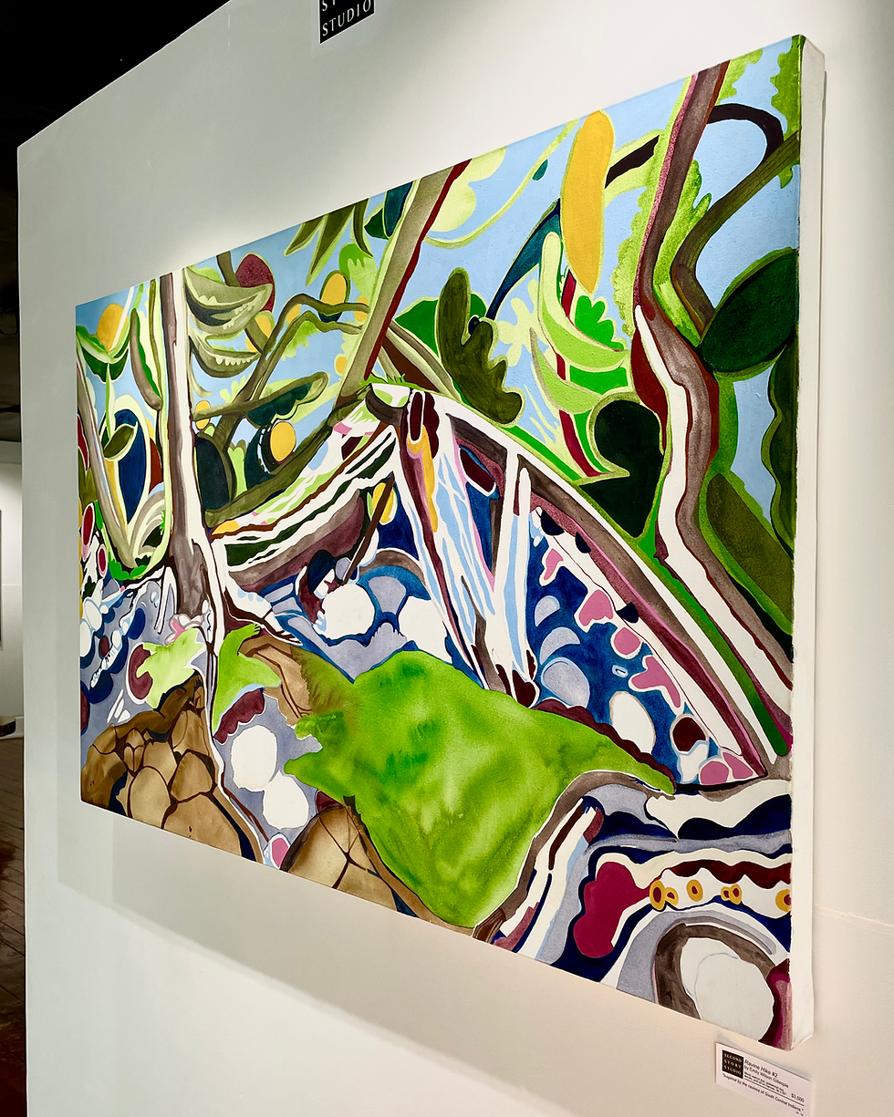 Thumbnail: "Ravine Hike #2" Original Painting by Emily Wilson Gillespie