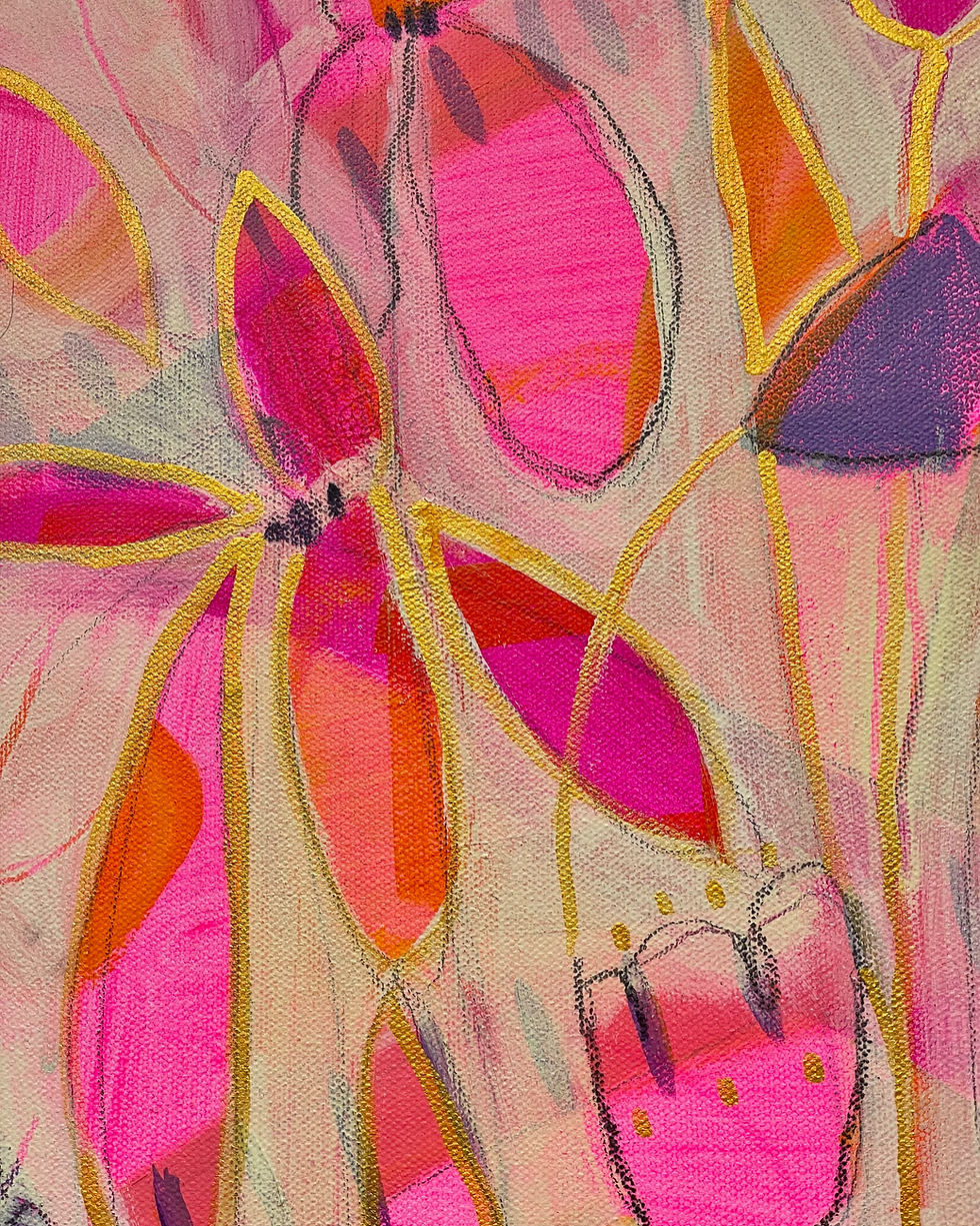 Thumbnail: "Am I a Weed or a Wildflower? " Original Painting by Kay Eagleman