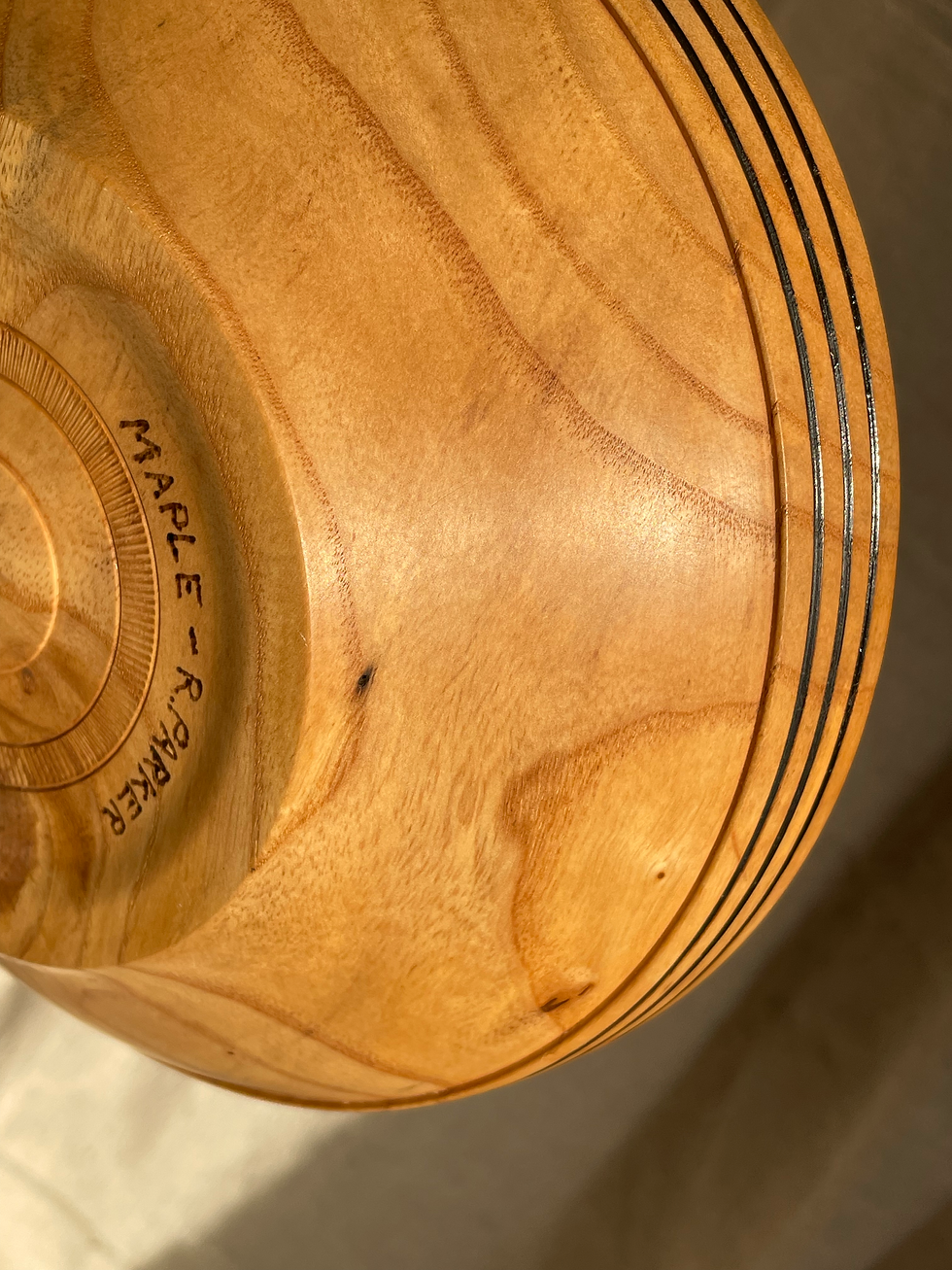 Thumbnail: #133 Maple Wood Bowl by Richard Parker