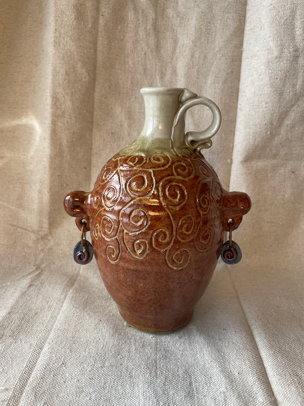 Thumbnail: Jug Head Bottle by Walt Schmidt