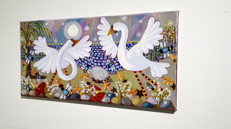 Thumbnail: "Dancing With the Stars" Original Painting by Karen Holtzclaw