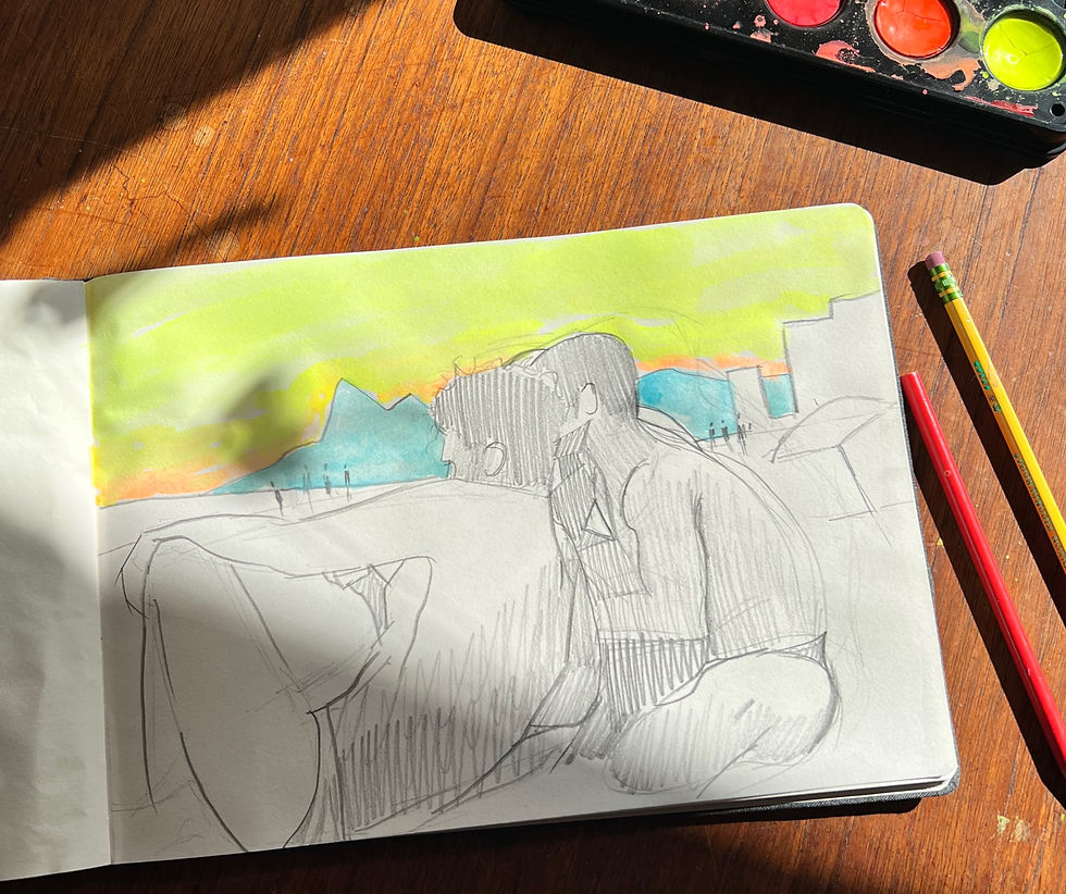 Thumbnail: brothers watching brothers sketch