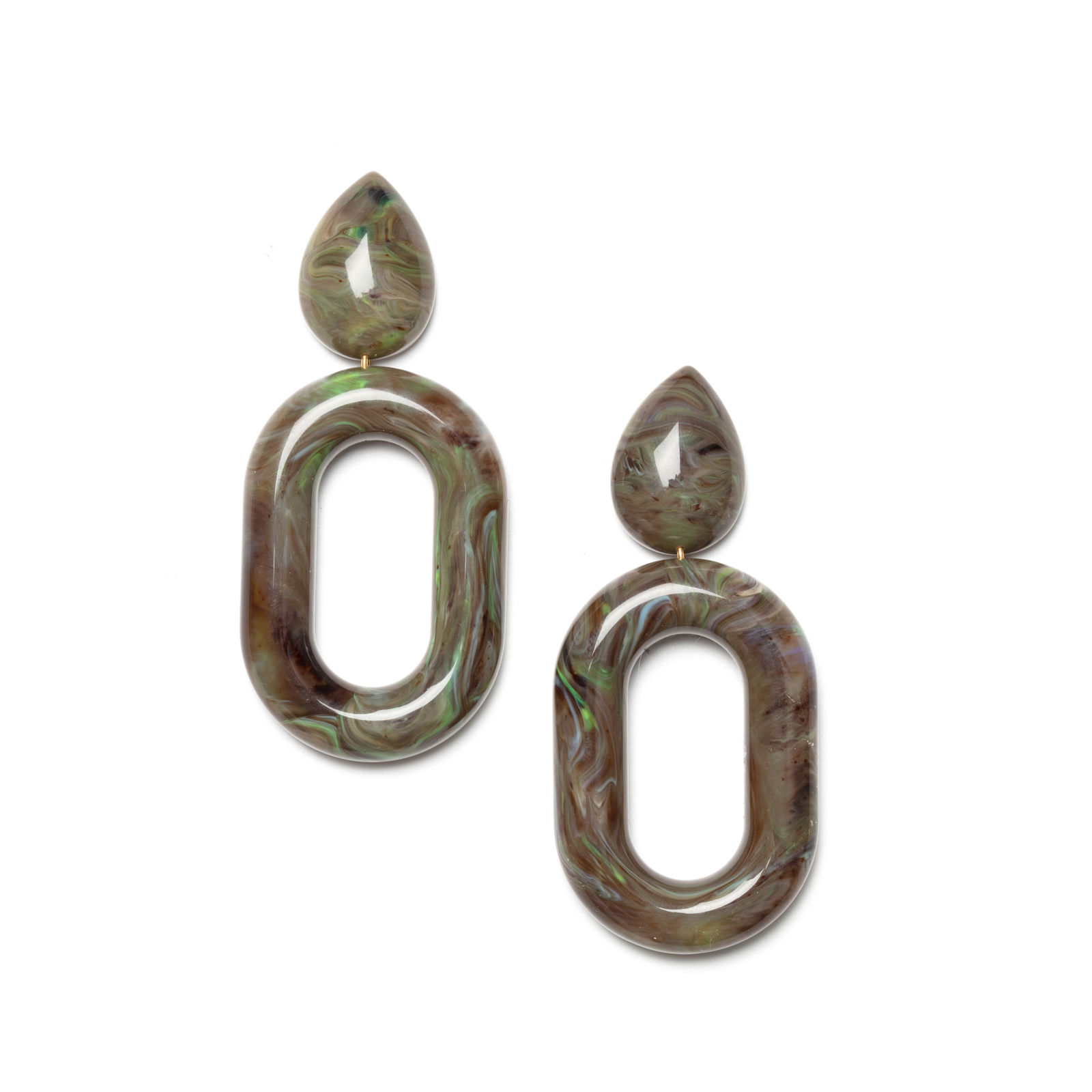 Earth earrings khaki