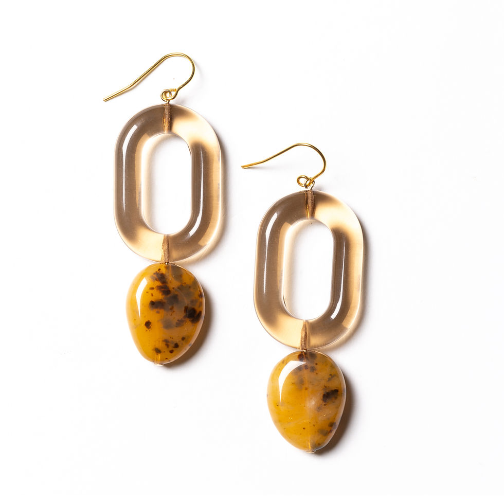 Mille earrings latte