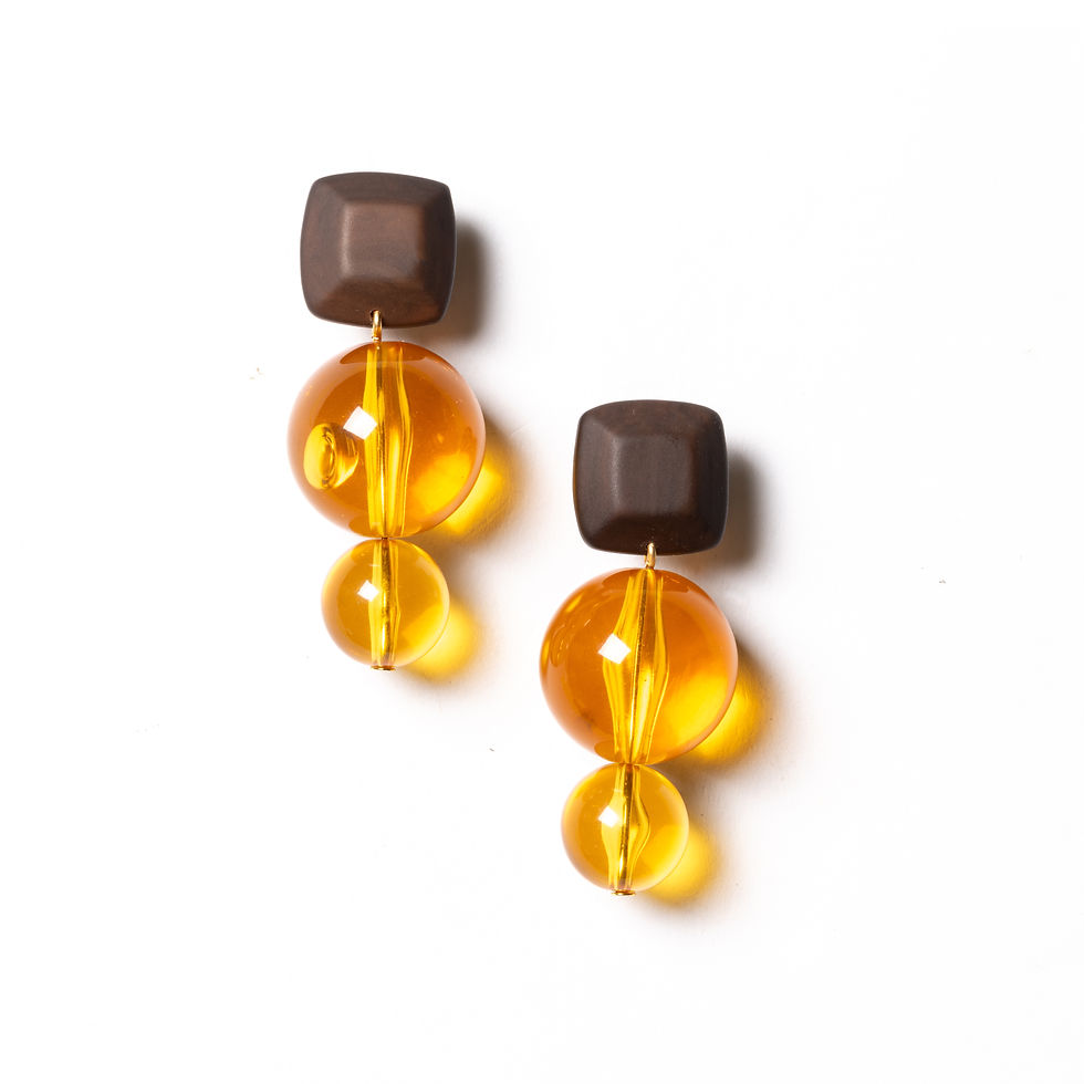 Patti earrings ebene/orange