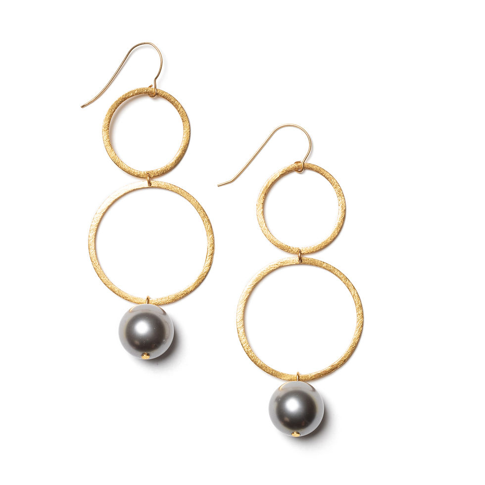 Orient Earrings Grey