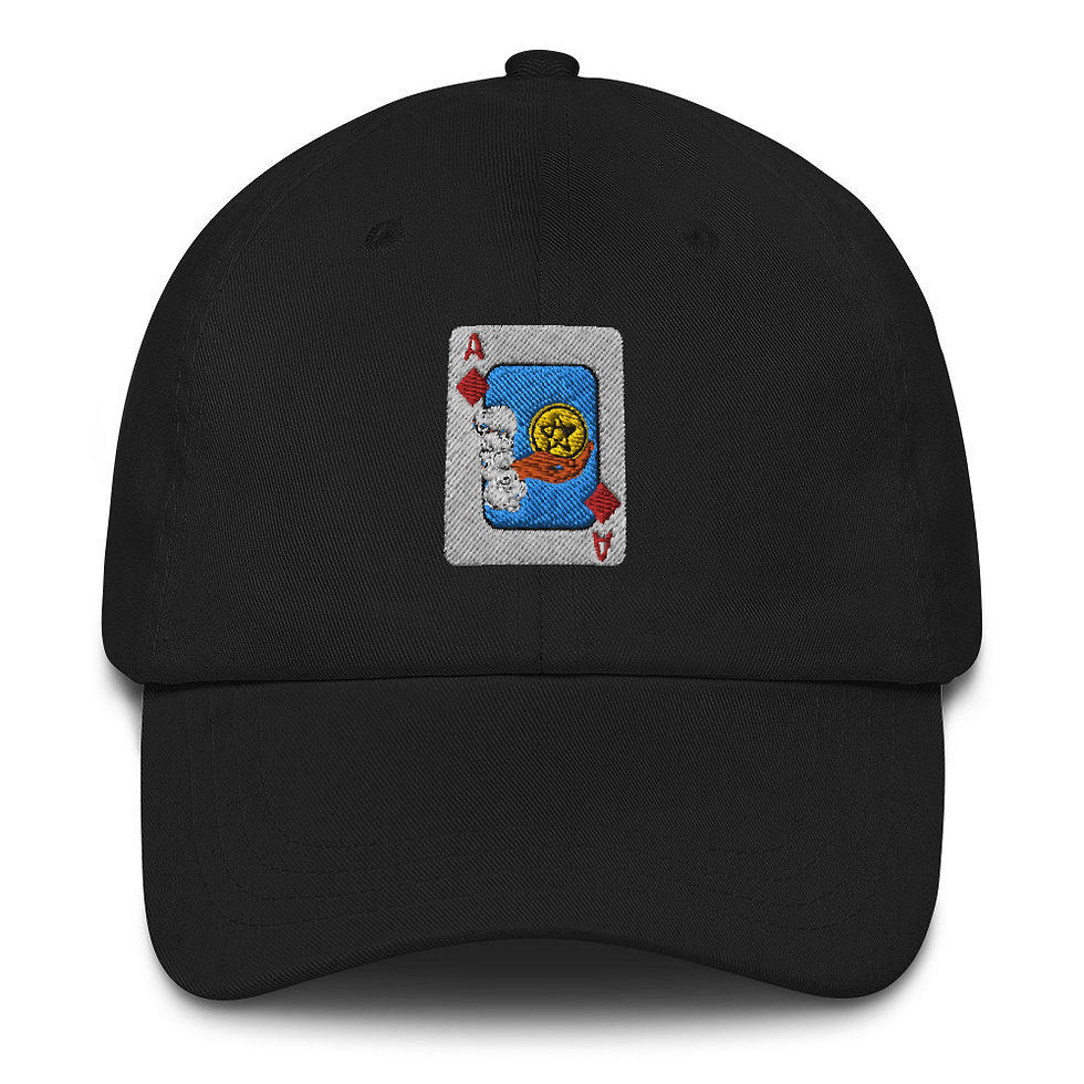 Прев'ю: Dad hat Poker Ace of diamonds cap Ace of Pentacles unisex cap of Aprint Store