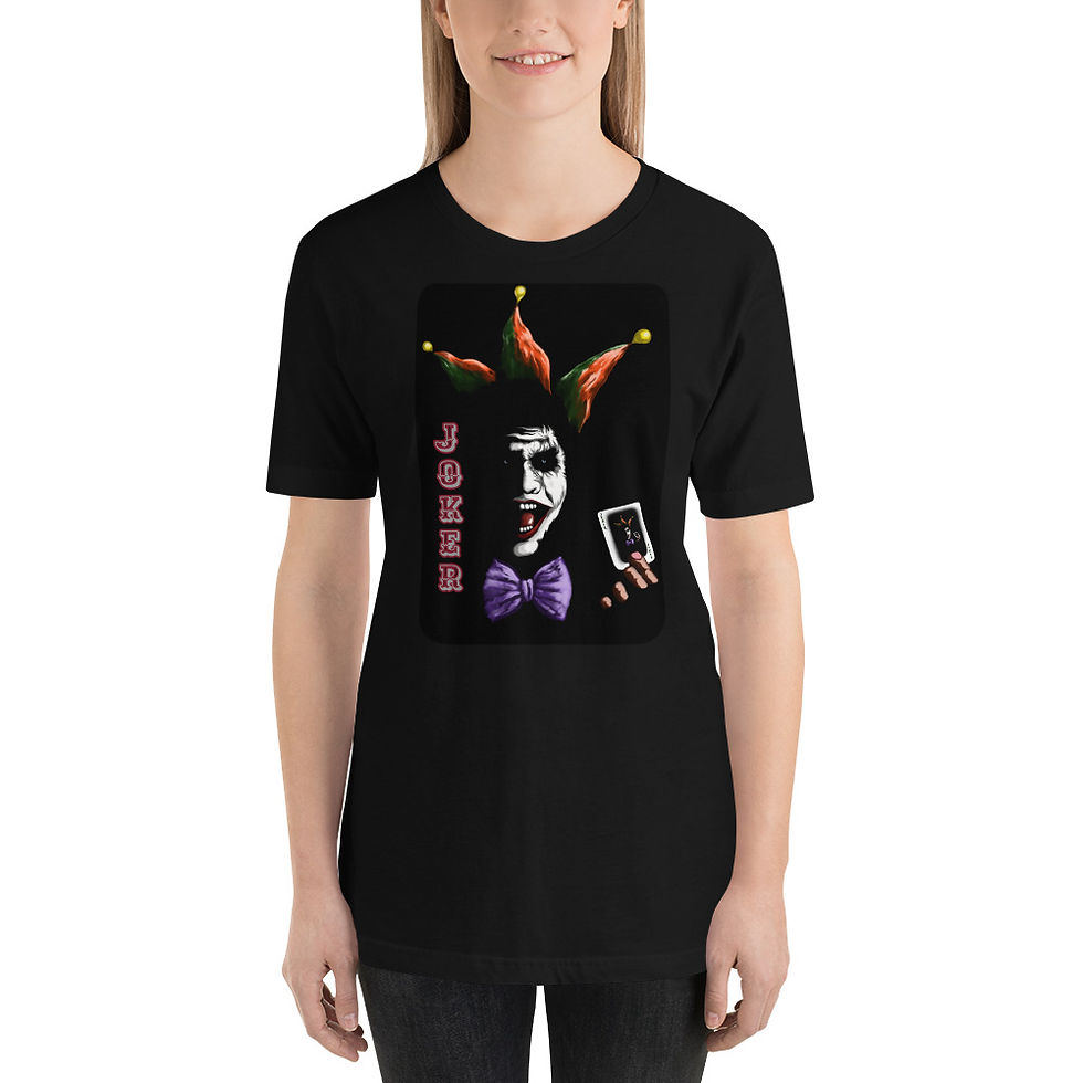 Прев'ю: Joker Poker playing cards Tarot cards unisex t-shirt to increase strength 