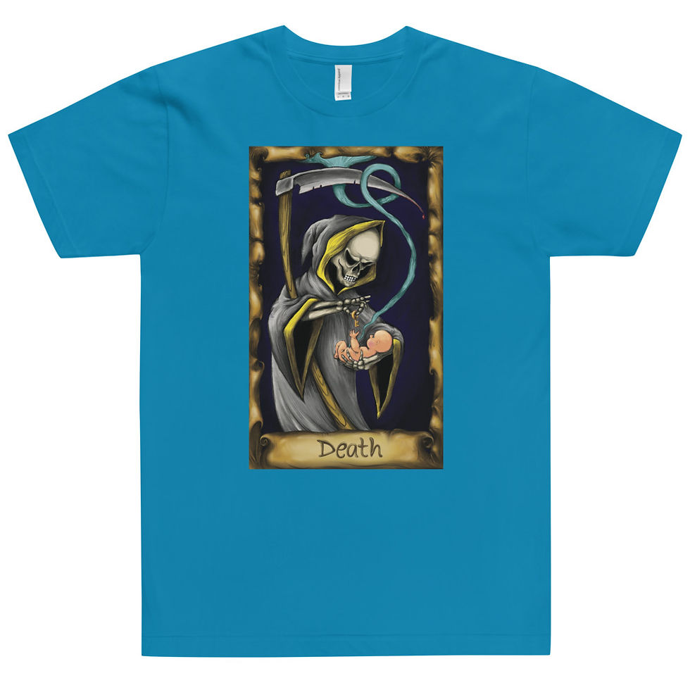 Прев'ю: Death t-shirt unisex magic symbol gothic t-shirt Aprint