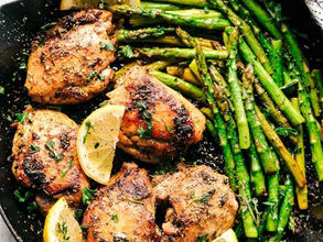 Lemon Garlic Chicken with Asparagus