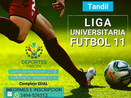 ⚽ LIGA UNIVERSITARIA DE FÚTBOL 11 - TORNEO CLAUSURA 2022 - ABIERTA LA INSCRIPCIÓN!!
