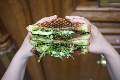 Sandwich à base de brioche du BAB, Bar à Brioches à Paris.