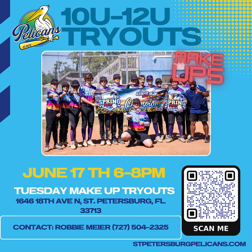 10u-12u Make Up Pelicans Tryouts