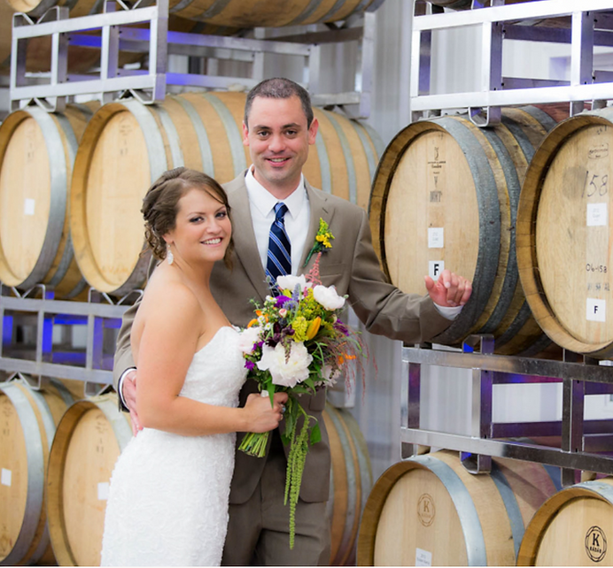 Wedding in Barrel Room