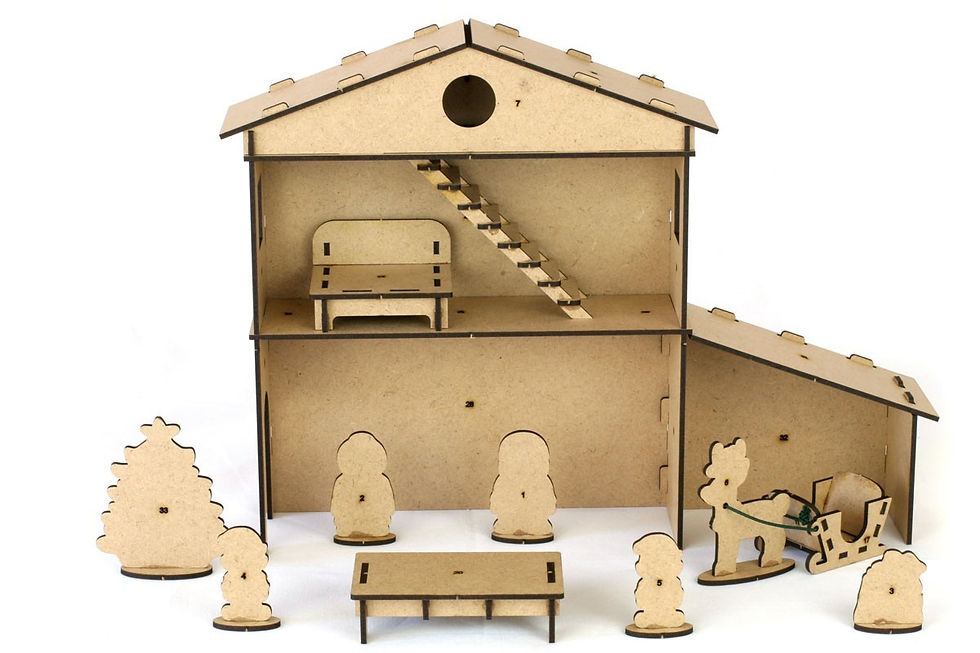 Miniatura: La Lluna -  Kit Casita de Papá Noel