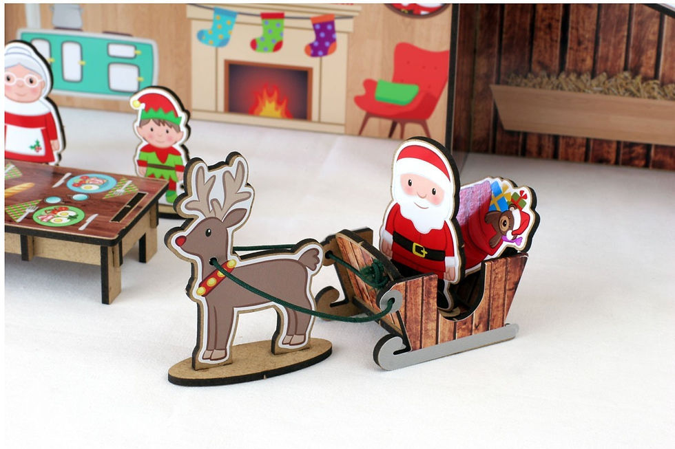 Miniatura: La Lluna -  Kit Casita de Papá Noel