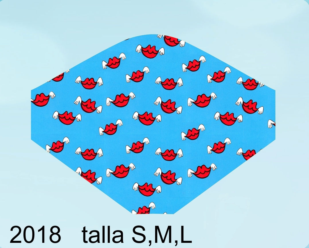 2018 Mascarilla Besos con Alas...