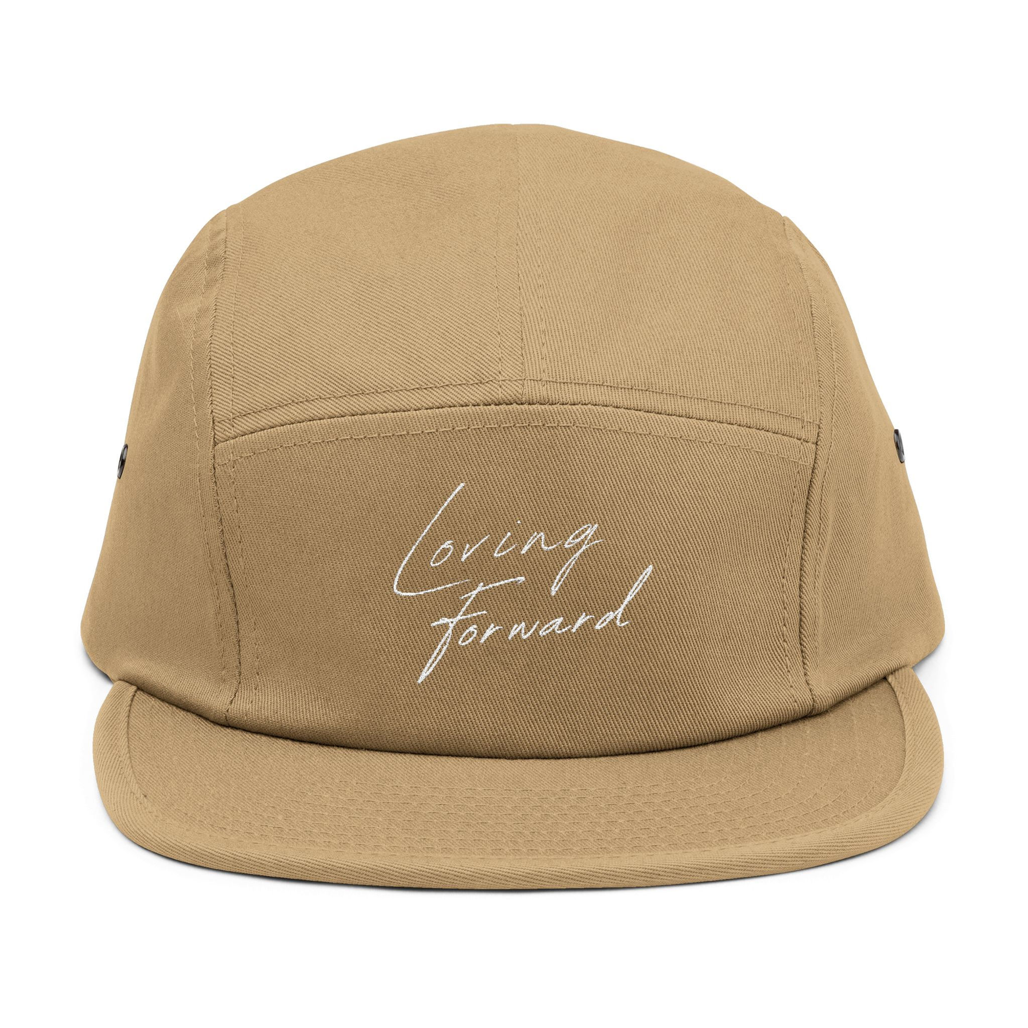 5-Panel Cap — "Loving Forward" Embroidered Hat