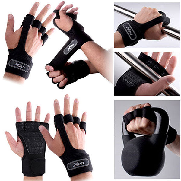 Thumbnail: Gym Dumbbell Health Training Fitness 4Hole Gloves