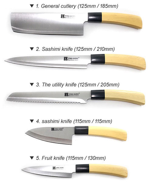 Thumbnail: Japan Sashimi Chef Kitchen Knife Stainless Steel 5