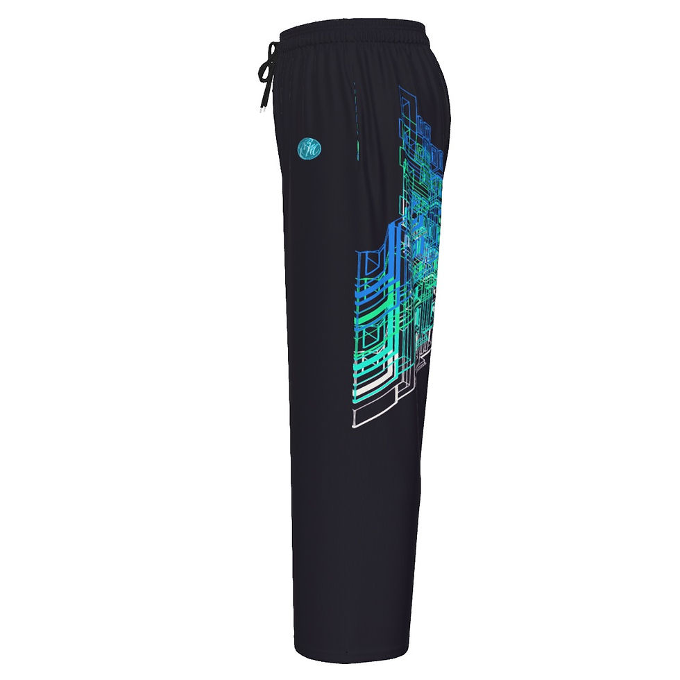 Thumbnail: All-Over Print Unisex Wide Leg Pants | Interlock