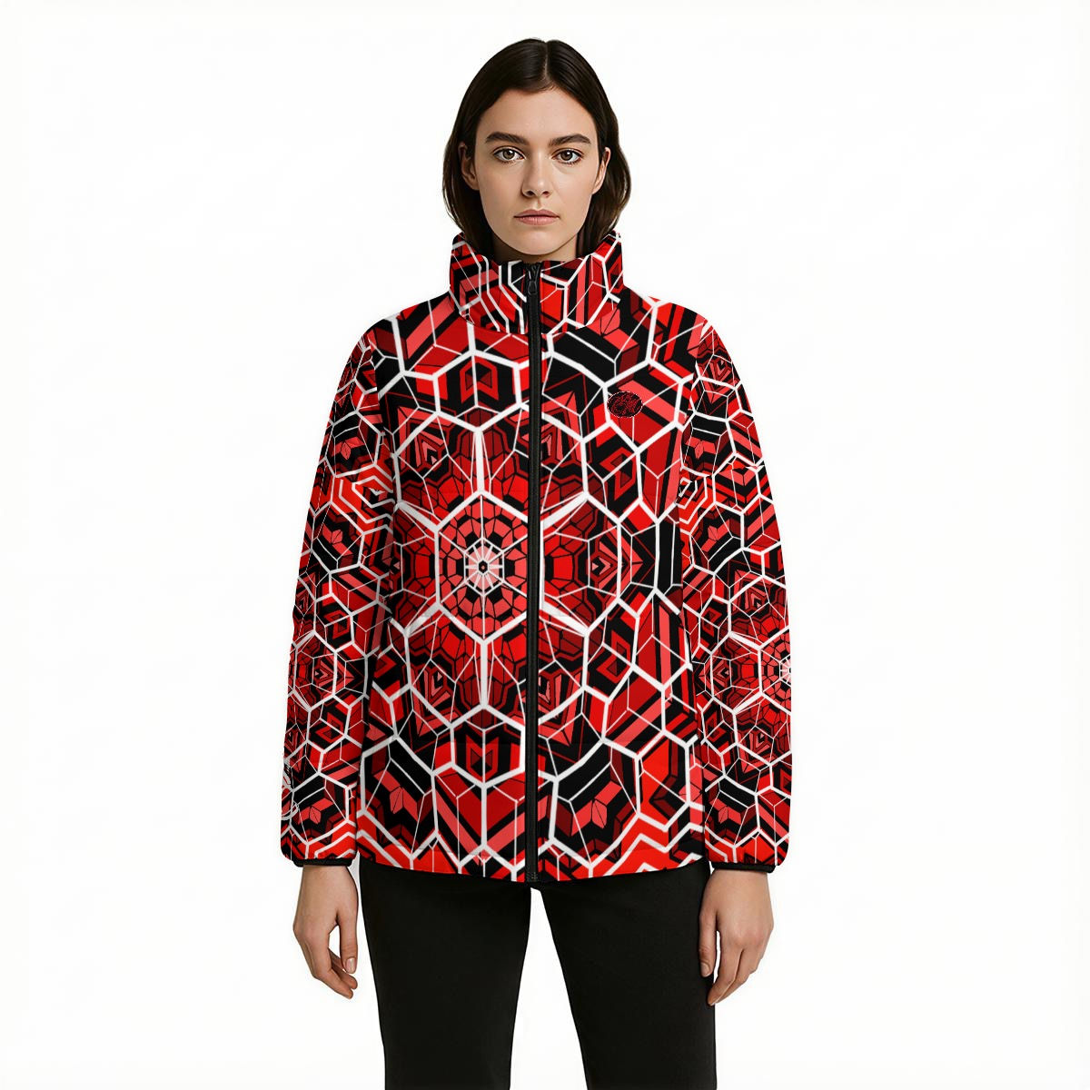 Warm Quilted Polyester Jacket