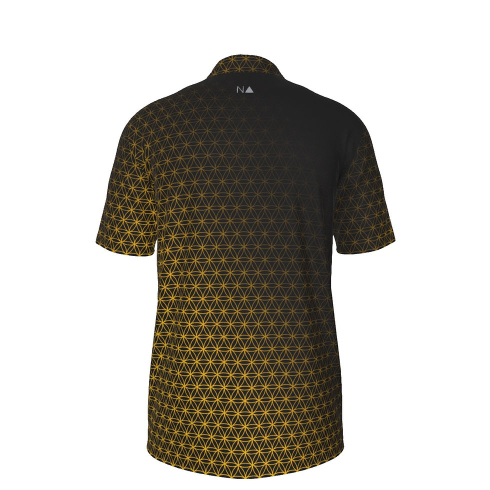 Thumbnail: All-Over Print Men's UV Protection POLO Shirt