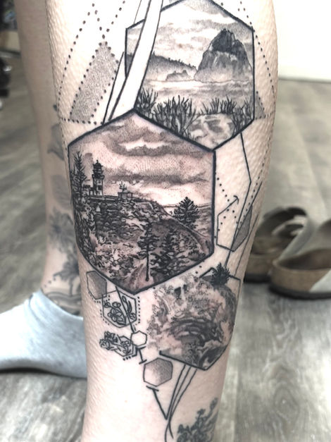 fine line tattoo by Ryan Sketch Martin , mini picture tattoo, photo realistic tattoo