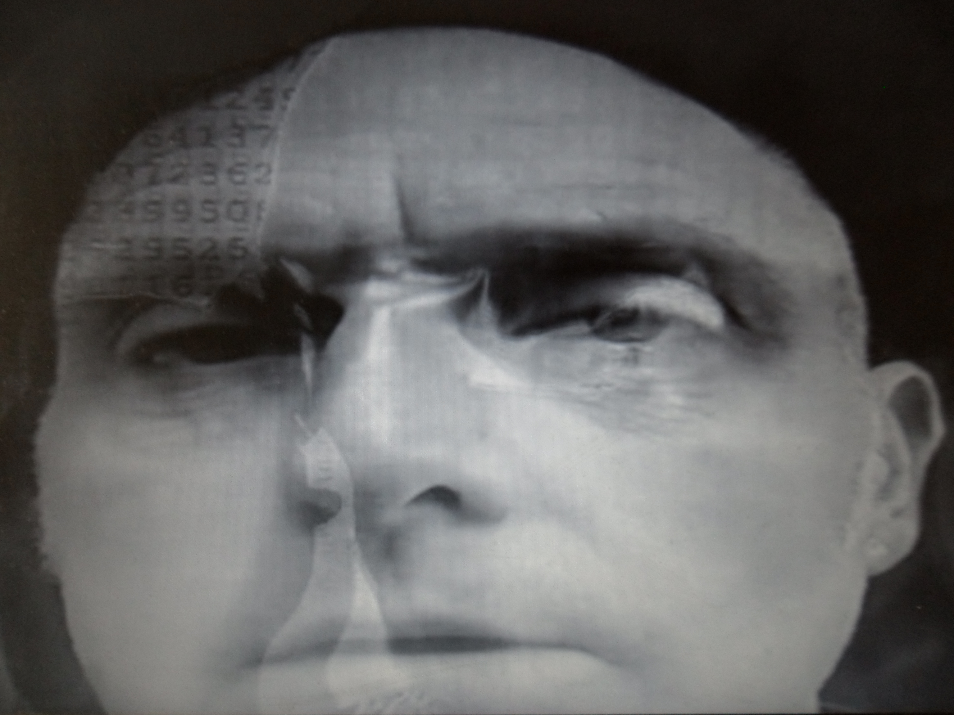Blurred man (self portrait), still from Blurred 2 video, 2015