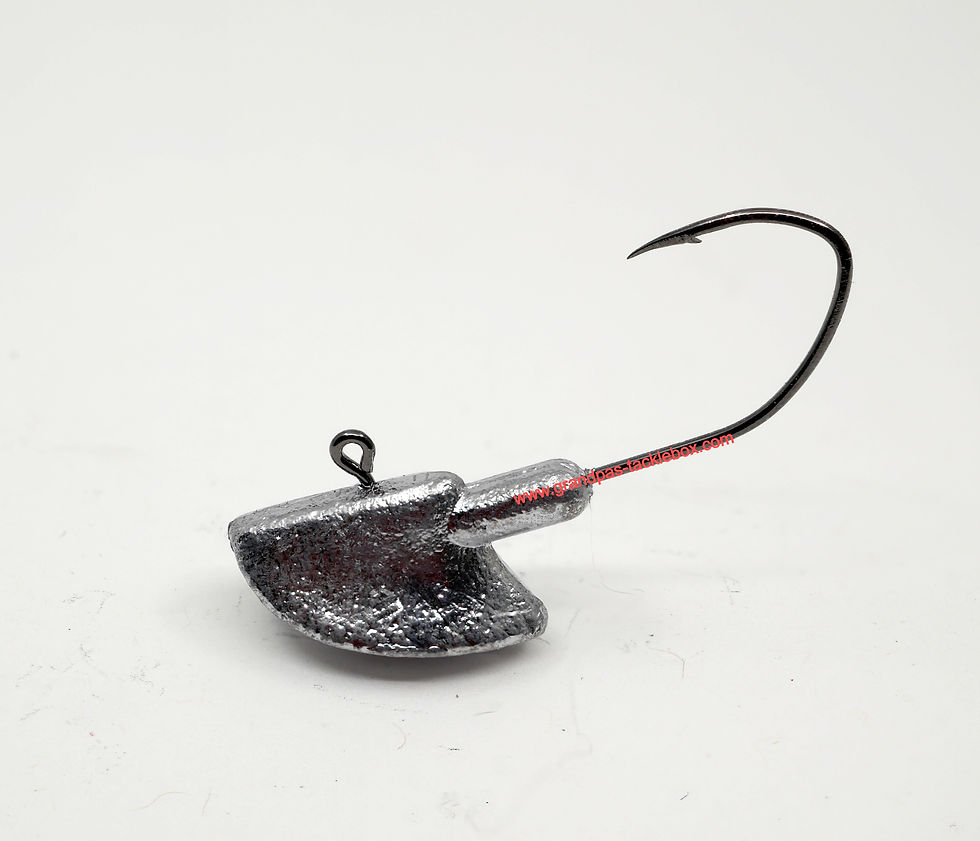 Bare Lead - Erie Jig with Black Sickle Hook