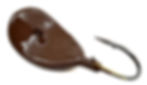 Top view of Brown Wobble Jig