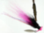 Side view of Black Hug - Ball Head Underspin Bucktail Jig