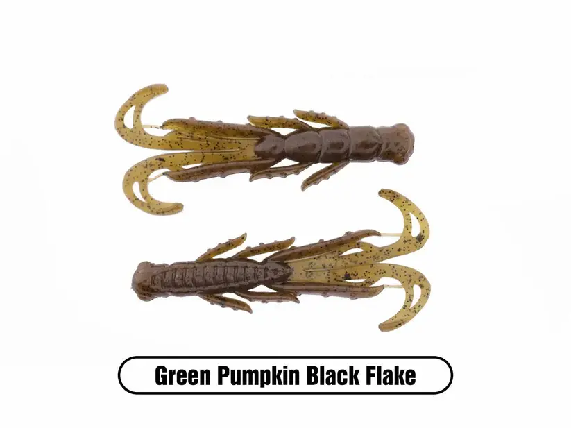 Green Pumpkin Black Flake - Scented Stealth Creature 2.75" (7 Pack)