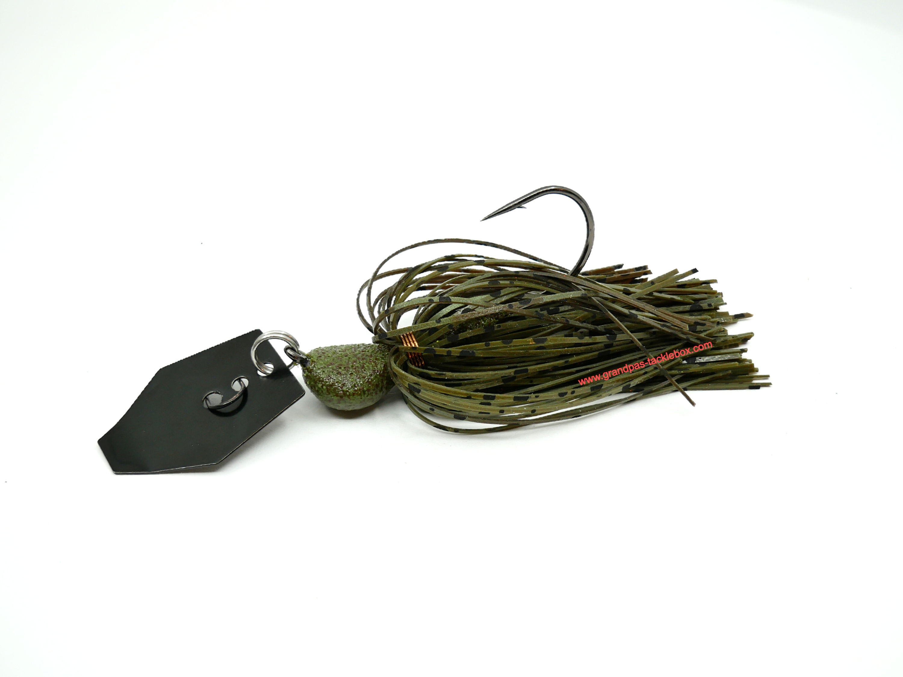 Green Pumpkin Brown - Skirted Bladed Arky Jig