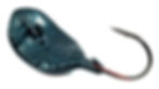 Top view of Misty Blue Wobble Jig